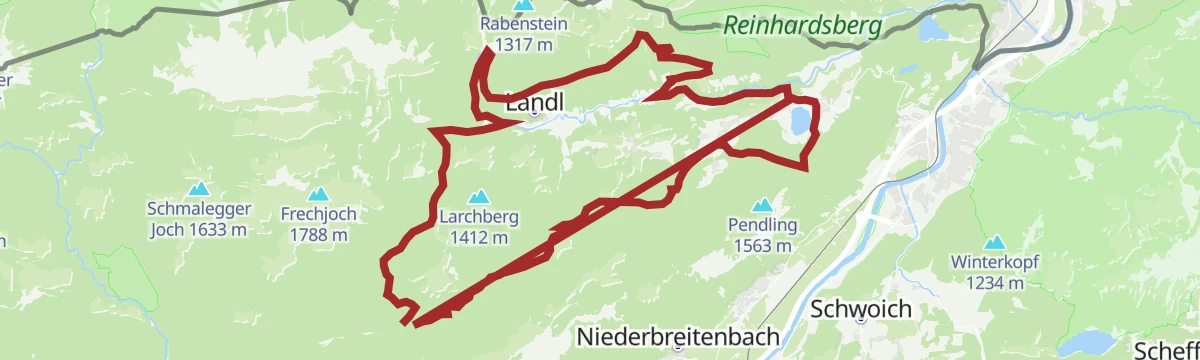 Route map: 327 | Thierseer Panorama-Tour